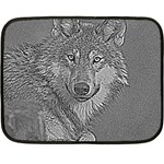 Wolf Forest Animals Double Sided Fleece Blanket (Mini)  35 x27  Blanket Front