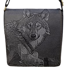 Wolf Forest Animals Flap Messenger Bag (s) by BangZart