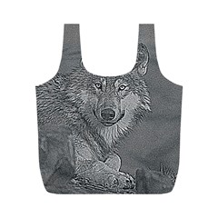 Wolf Forest Animals Full Print Recycle Bags (m)  by BangZart