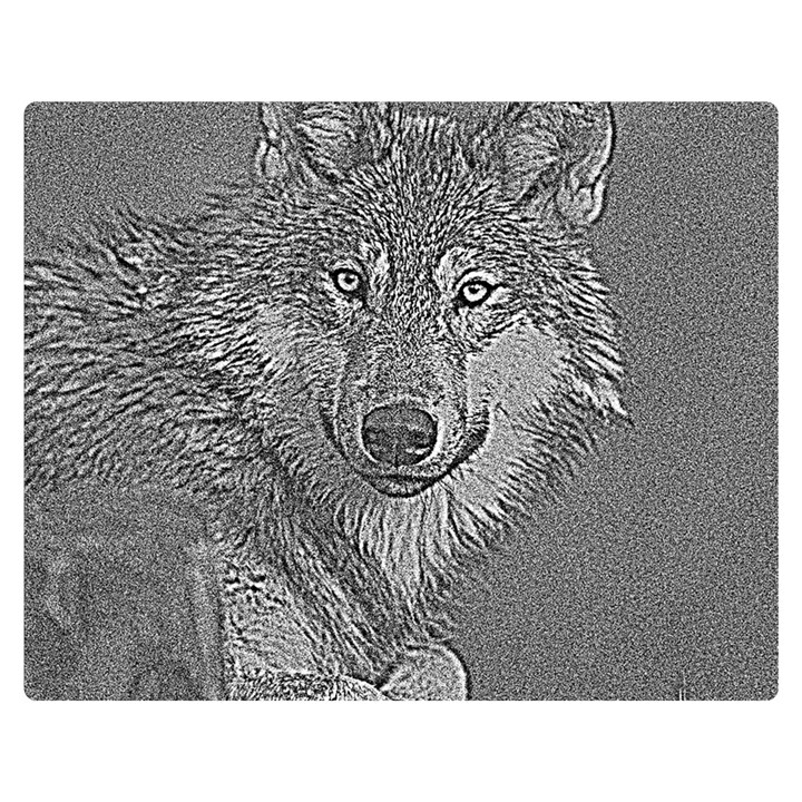 Wolf Forest Animals Double Sided Flano Blanket (Medium) 