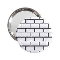 Wall Pattern Rectangle Brick 2.25  Handbag Mirrors