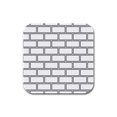 Wall Pattern Rectangle Brick Rubber Square Coaster (4 Pack)  by BangZart