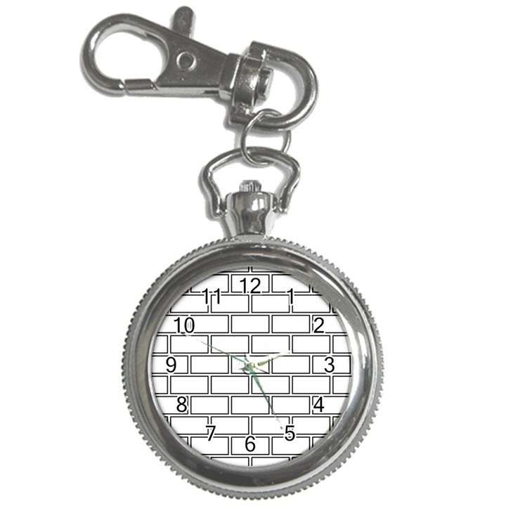 Wall Pattern Rectangle Brick Key Chain Watches