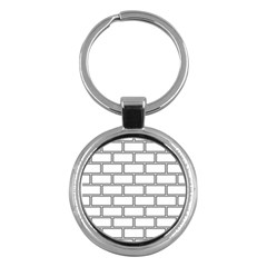 Wall Pattern Rectangle Brick Key Chains (round)  by BangZart