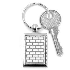 Wall Pattern Rectangle Brick Key Chains (Rectangle) 