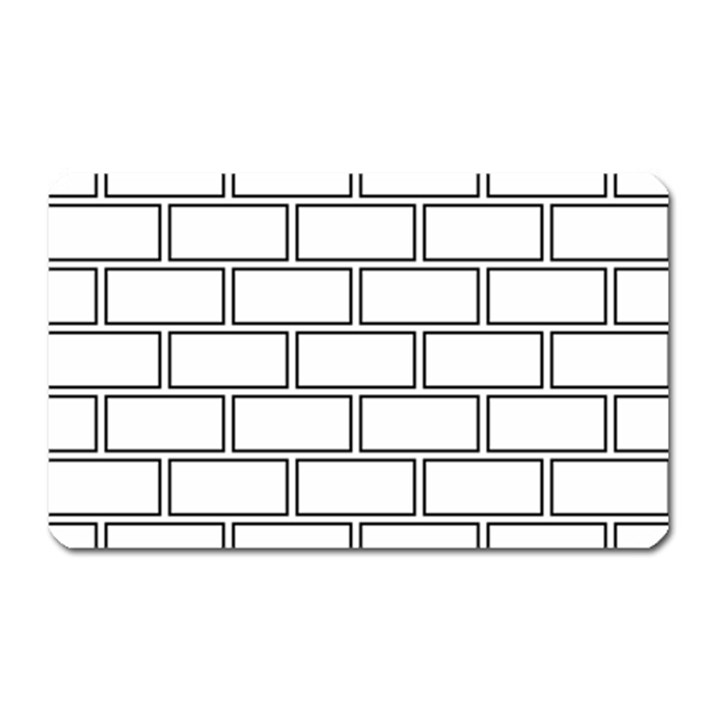 Wall Pattern Rectangle Brick Magnet (Rectangular)