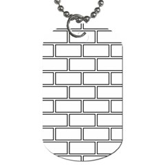 Wall Pattern Rectangle Brick Dog Tag (Two Sides)