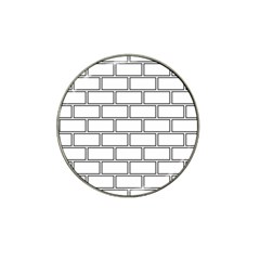 Wall Pattern Rectangle Brick Hat Clip Ball Marker (4 pack)