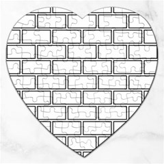 Wall Pattern Rectangle Brick Jigsaw Puzzle (Heart)