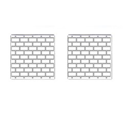 Wall Pattern Rectangle Brick Cufflinks (Square)