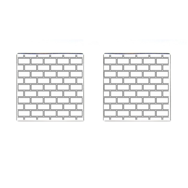 Wall Pattern Rectangle Brick Cufflinks (Square)