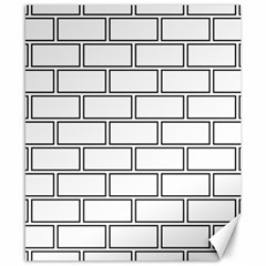 Wall Pattern Rectangle Brick Canvas 8  x 10 