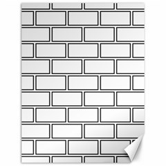 Wall Pattern Rectangle Brick Canvas 12  x 16  