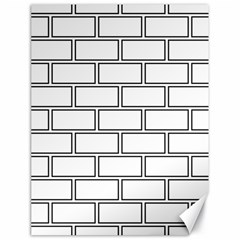 Wall Pattern Rectangle Brick Canvas 18  x 24  