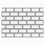 Wall Pattern Rectangle Brick Large Glasses Cloth (2-Side) Front