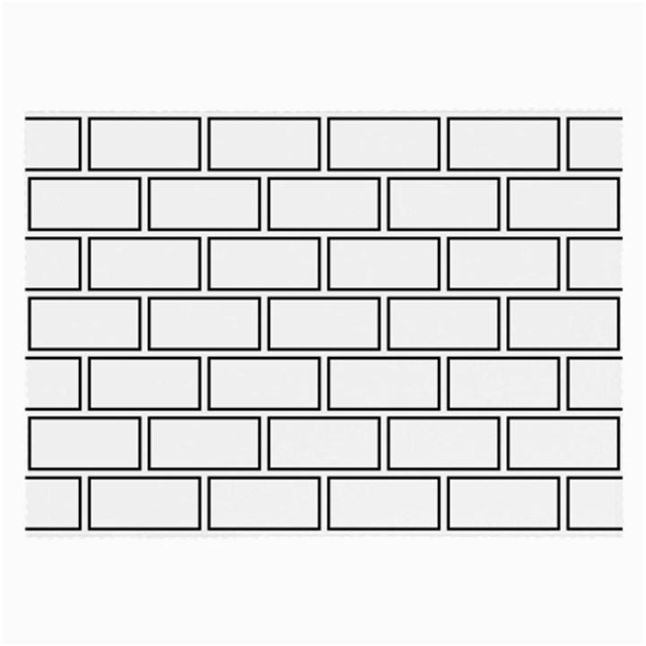 Wall Pattern Rectangle Brick Large Glasses Cloth (2-Side)