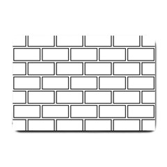 Wall Pattern Rectangle Brick Small Doormat 