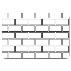 Wall Pattern Rectangle Brick Large Doormat 