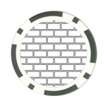 Wall Pattern Rectangle Brick Poker Chip Card Guard Front