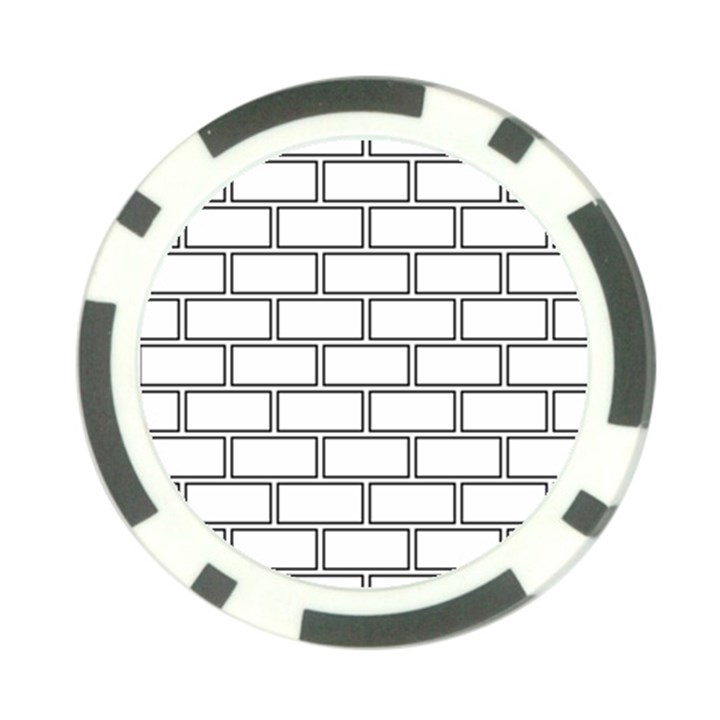 Wall Pattern Rectangle Brick Poker Chip Card Guard