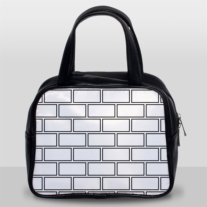 Wall Pattern Rectangle Brick Classic Handbags (2 Sides)