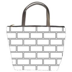 Wall Pattern Rectangle Brick Bucket Bags