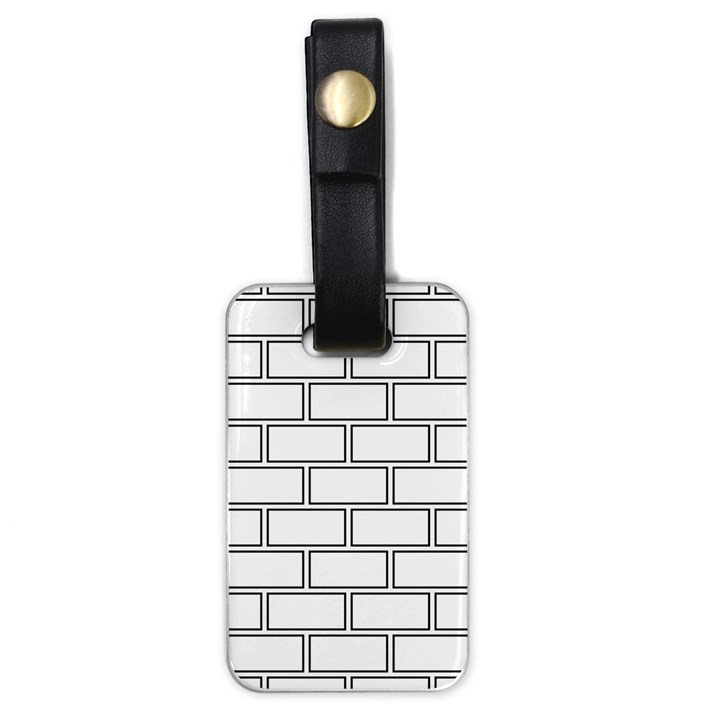 Wall Pattern Rectangle Brick Luggage Tags (One Side) 