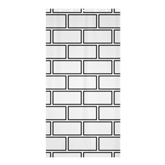 Wall Pattern Rectangle Brick Shower Curtain 36  X 72  (stall)  by BangZart