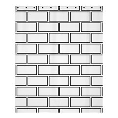 Wall Pattern Rectangle Brick Shower Curtain 60  X 72  (medium)  by BangZart