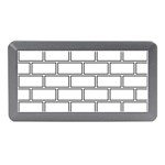 Wall Pattern Rectangle Brick Memory Card Reader (Mini) Front