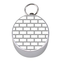 Wall Pattern Rectangle Brick Mini Silver Compasses by BangZart