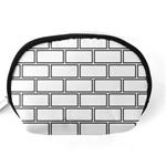 Wall Pattern Rectangle Brick Accessory Pouches (Medium)  Back