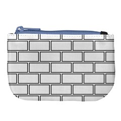 Wall Pattern Rectangle Brick Large Coin Purse