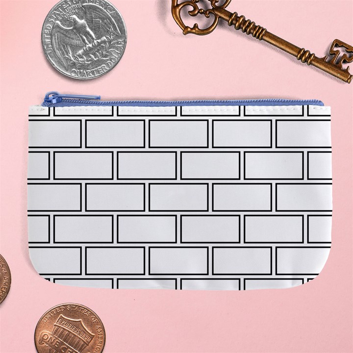 Wall Pattern Rectangle Brick Large Coin Purse