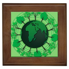 Earth Forest Forestry Lush Green Framed Tiles by BangZart