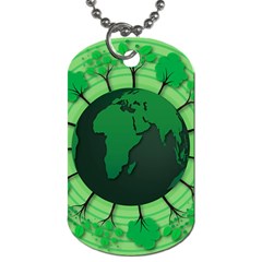 Earth Forest Forestry Lush Green Dog Tag (one Side)