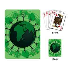 Earth Forest Forestry Lush Green Playing Card by BangZart