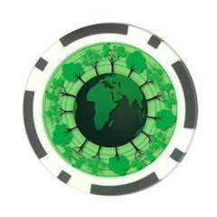 Earth Forest Forestry Lush Green Poker Chip Card Guard by BangZart