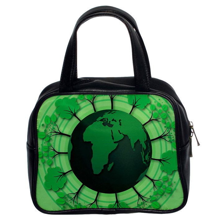 Earth Forest Forestry Lush Green Classic Handbags (2 Sides)