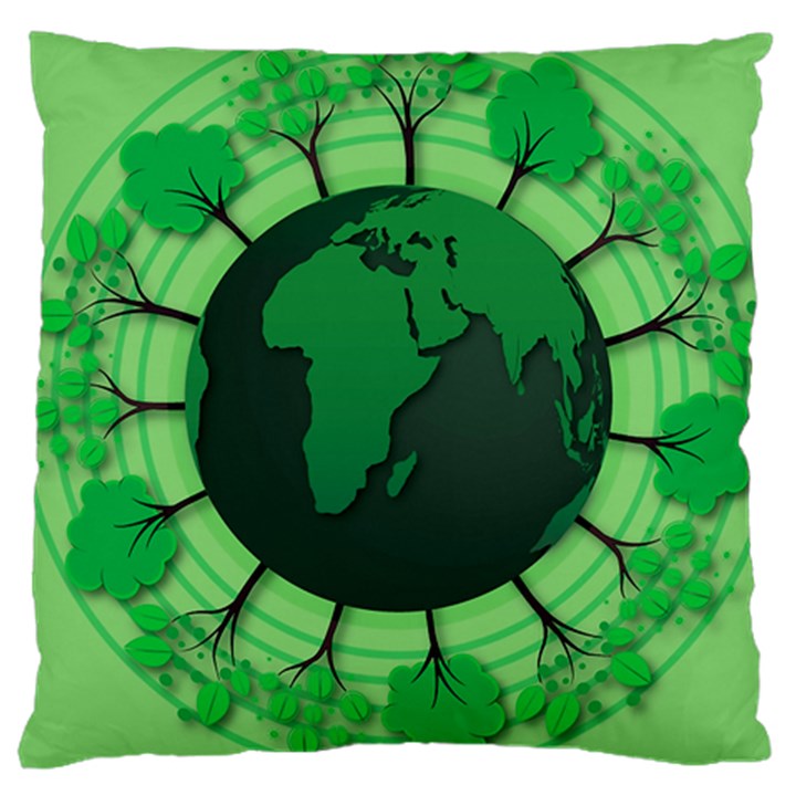 Earth Forest Forestry Lush Green Large Cushion Case (One Side)