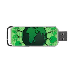 Earth Forest Forestry Lush Green Portable Usb Flash (two Sides) by BangZart