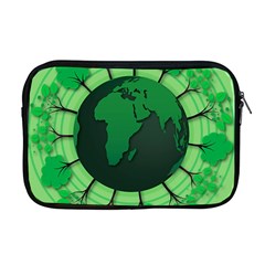 Earth Forest Forestry Lush Green Apple Macbook Pro 17  Zipper Case by BangZart