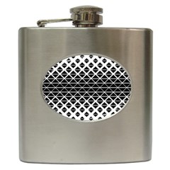 Triangle Pattern Background Hip Flask (6 Oz) by BangZart