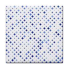 Star Curved Background Blue Tile Coasters by BangZart