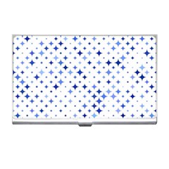 Star Curved Background Blue Business Card Holders by BangZart