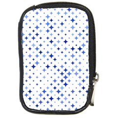 Star Curved Background Blue Compact Camera Cases by BangZart