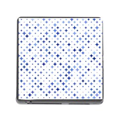 Star Curved Background Blue Memory Card Reader (square) by BangZart