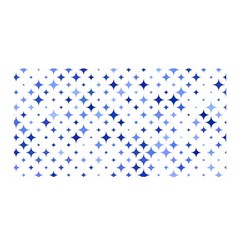 Star Curved Background Blue Satin Wrap by BangZart