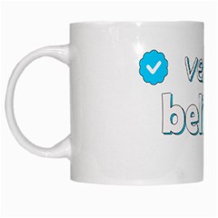 Verified Belieber White Mugs by Valentinaart