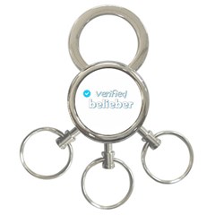 Verified Belieber 3-ring Key Chains by Valentinaart